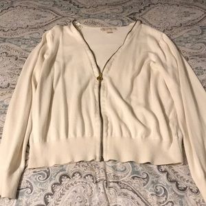 Michael Kors cream colored cardigan sweater